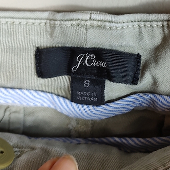 J.Crew 7" Chino Shorts Khaki Green 8 - Picture 4 of 10